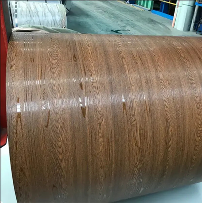 Mô hình gỗ / cỏ được sơn trước cuộn thép galvanized Z275 Z500 0,25-0,8mm Màu phủ
