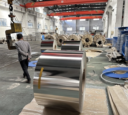 Tấm thép mạ thiếc điện phân trong cuộn cho ứng dụng lon cà chua / hộp thực phẩm